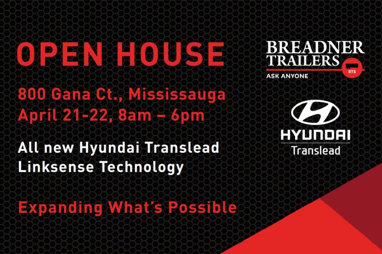 Breadner Trailers Open House Flyer in Mississauga