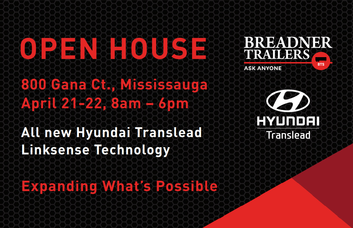 Breadner Trailers Open House Flyer in Mississauga