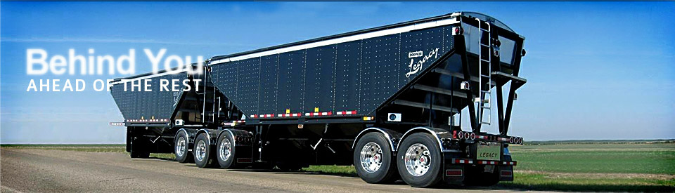 Doepker Trailer side view of the Legacy Agicultural trailer